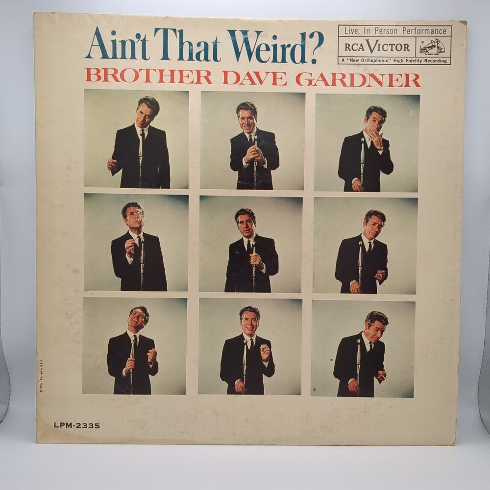 Brother Dave Gardner Ain't That Weird? LP Vinyl.